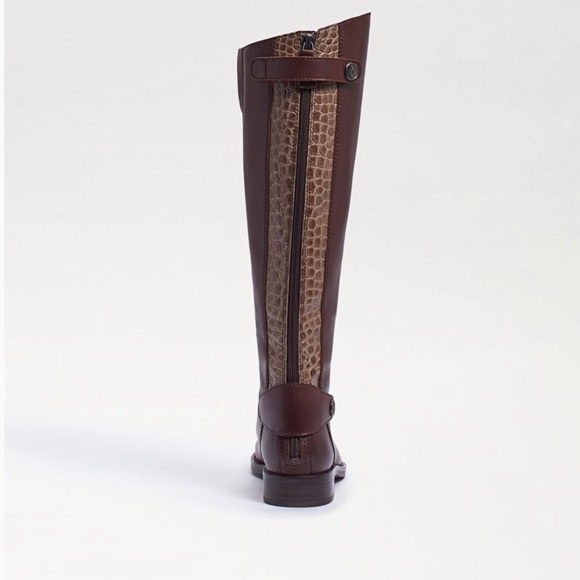 Sam Edelman Mikala Riding Boot, Terazzo brown leather, size 8 NWOB - Picture 5 of 8